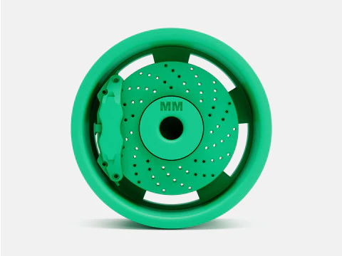 1-24 Scale 15x7 Radir Tri Ribb Wheel and Brake 3D Print Model