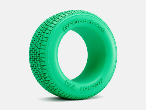 1-24 Scale 15x10 BFGoodrich Radial T-A Tire 295-50-15 3D 프린트 모델