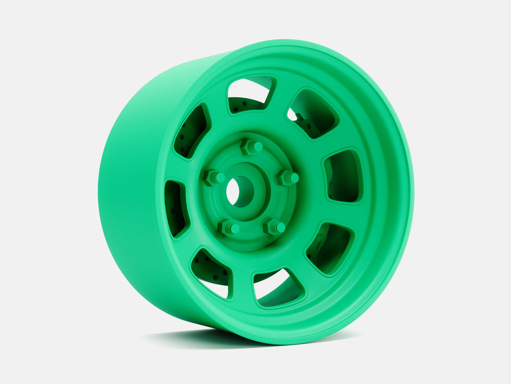 1-24 Scale 15x8 Bassett D-Hole Wheel and Brake 3D Print Model .c4d .max .obj .3ds .fbx .stl .blend 