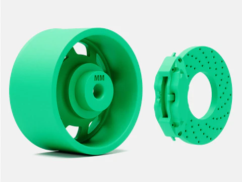 1-24 Scale 15x8 Bassett D-Hole Wheel and Brake 3D Print Model