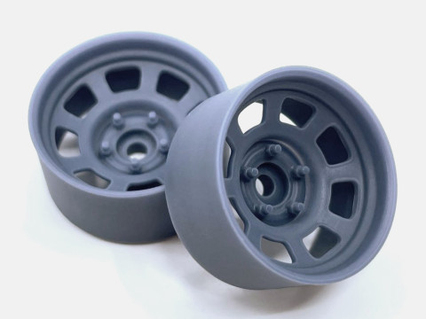 1-24 Scale 15x8 Bassett D-Hole Wheel and Brake Modelo de impresión 3D