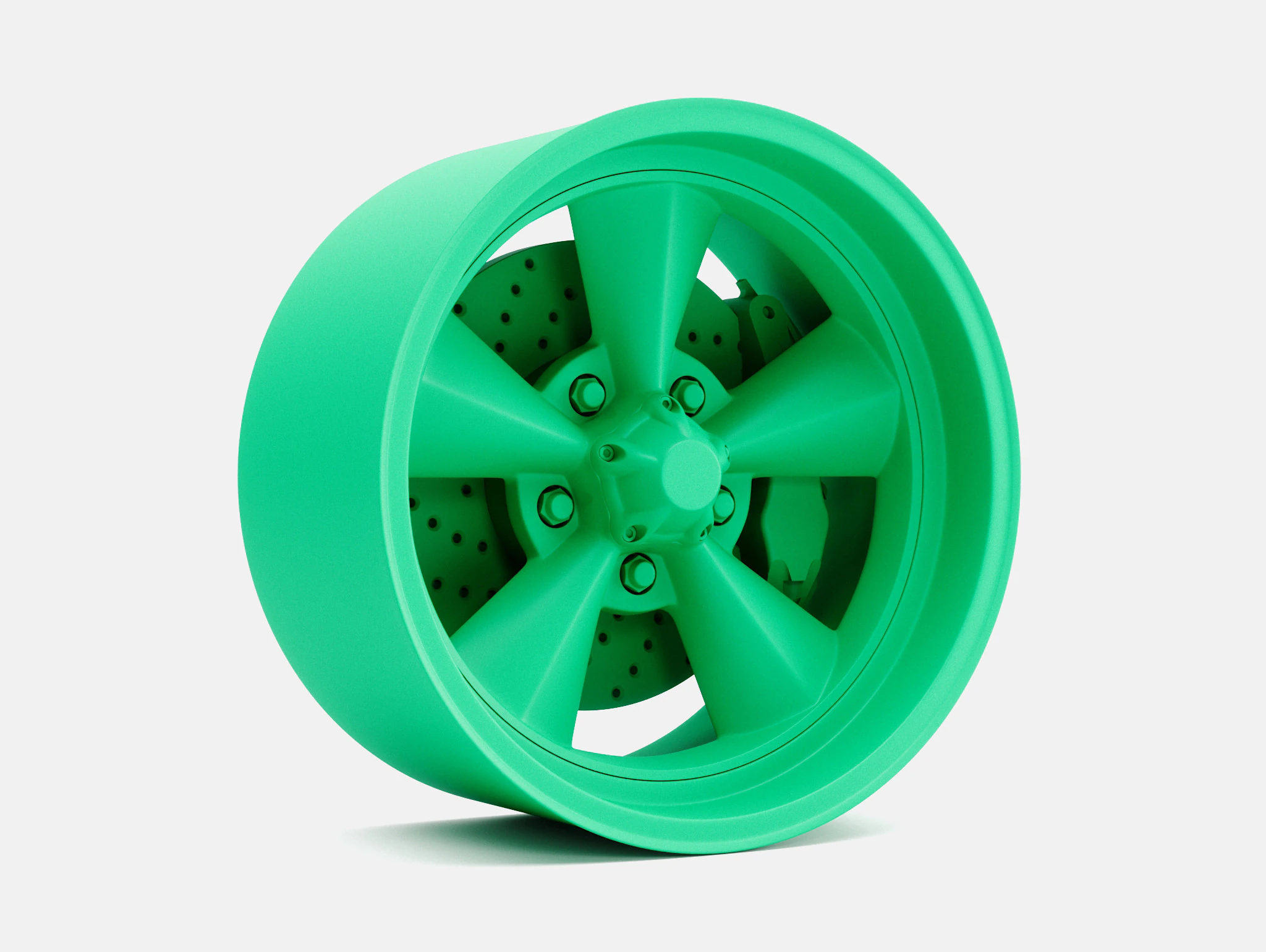 1-24 Scale 15x8 US Mags Standard Wheel and Brake 3D Print Model .c4d .max .obj .3ds .fbx .stl .blend