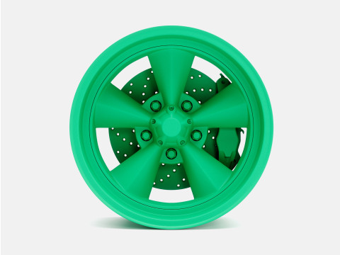 1-24 Scale 15x8 US Mags Standard Wheel and Brake 3D 프린트 모델