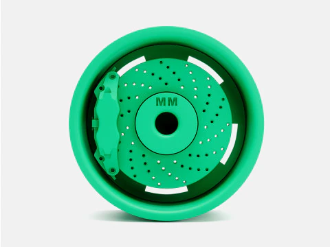 1-24 Scale 15x8 US Mags Standard Wheel and Brake 3D Print Model
