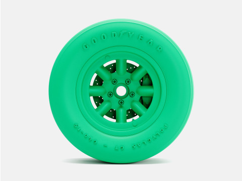 1-24 Scale 15x8 Minilite Wheel Goodyear Polyglas Tire and Brake Set Modelo de impresión 3D