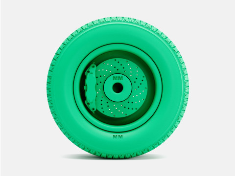 1-24 Scale 15x8 Weld Pro Star Wheel BFGoodrich Radial T-A Tire and Brake Set 3D 프린트 모델