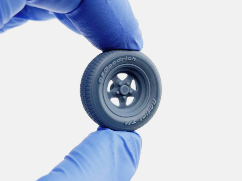 1-24 Scale 15x8 Weld Pro Star Wheel BFGoodrich Radial T-A Tire and Brake Set 3D 프린트 모델