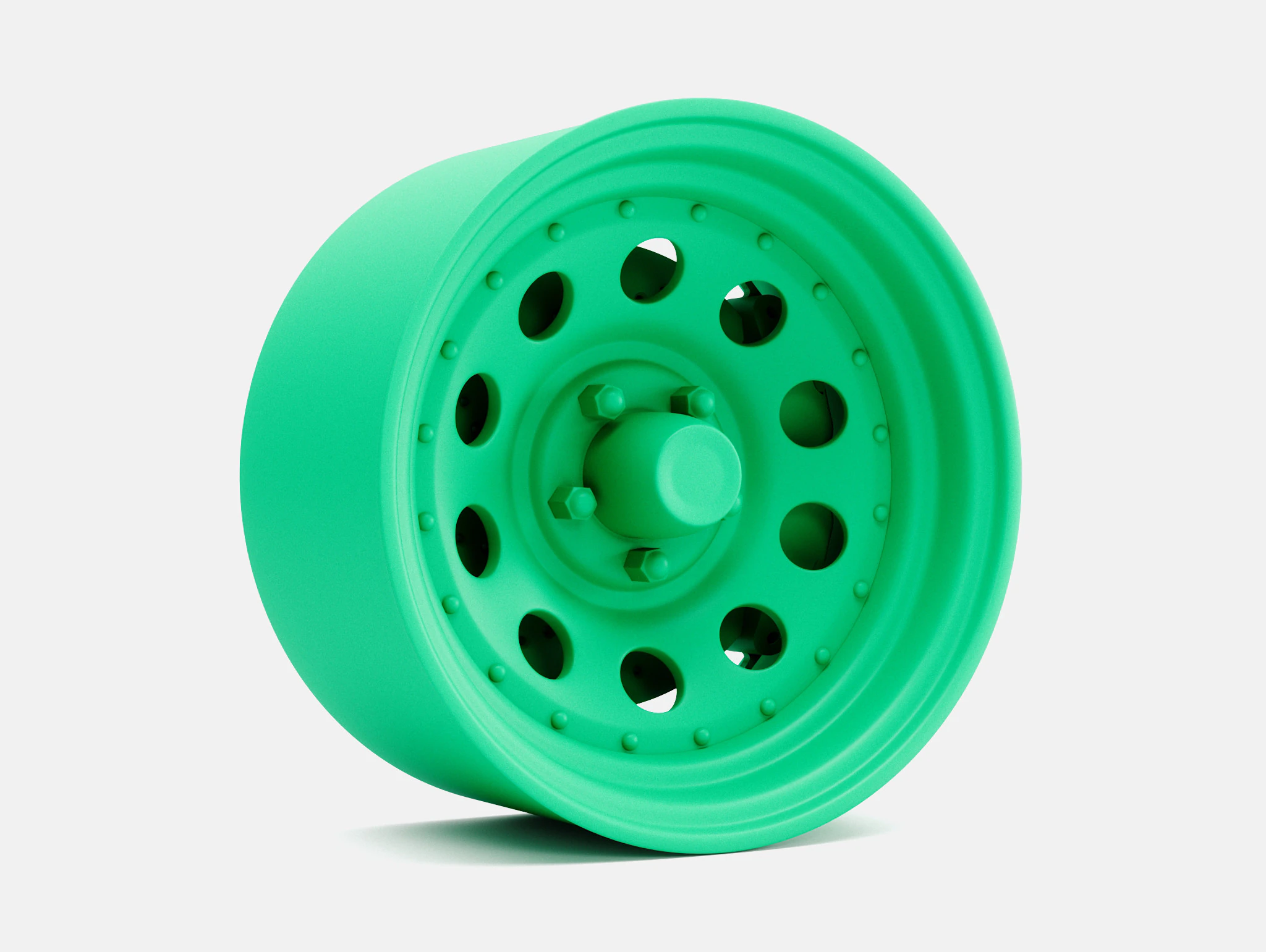 1-24 स्केल 15x8 गोल्ड नगेट व्हील और ब्रेक 3D प्रिंट मॉडल .c4d .max .obj .3ds .fbx .stl .blend 