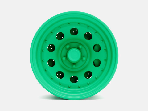 1-24 Scale 15x8 Gold Nugget Wheel and Brake Modelo de Impressão 3D