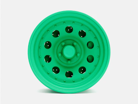 1-24 स्केल 15x8 गोल्ड नगेट व्हील और ब्रेक 3D प्रिंट मॉडल