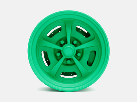 1-24 Scale 15x8 Magnum 500 Wheel and Brake Model Cetak 3D