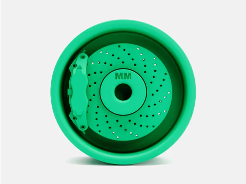 1-24 स्केल 15x8 मैग्नम 500 व्हील और ब्रेक 3D प्रिंट मॉडल