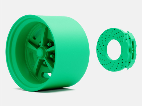 1-24 Scale 15x10 Magnum 500 Wheel and Brake 3D-Druckmodell