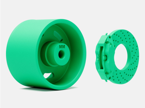 1-24 Scale 15x10 Magnum 500 Wheel and Brake 3D-Druckmodell