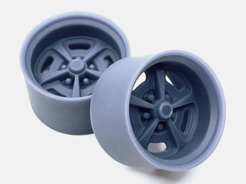 1-24 स्केल 15x10 मैग्नम 500 व्हील और ब्रेक 3D प्रिंट मॉडल