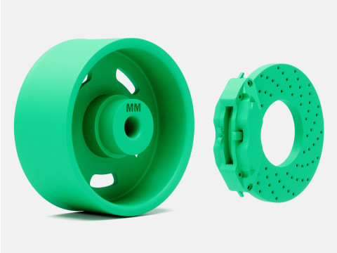 1-24 Scale 15x7 Magnum 500 Wheel and Brake 3D Принт Модель