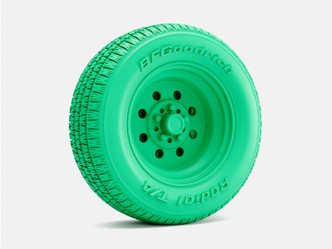 1-24 Scale 15x5 15x7 15x8 15x10 Weld Draglite Wheels BFGoodrich Radial Tires 3D Print Model