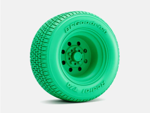 1-24 Scale 15x5 15x7 15x8 15x10 Weld Draglite Wheels BFGoodrich Radial Tires 3D Print Model