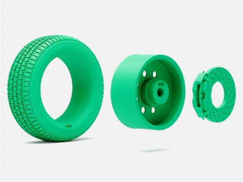 1-24 Scale 15x5 15x7 15x8 15x10 Weld Draglite Wheels BFGoodrich Radial Tires 3D Print Model