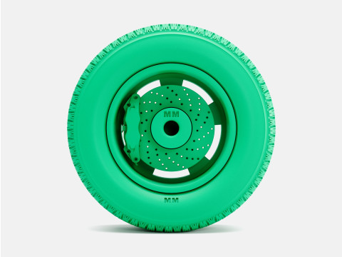 1-24 Scale 15x8 Pacer Supreme Wheel BFGoodrich Radial T-A Tire Modelo de impresión 3D