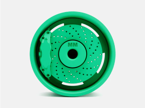 1-24 Scale 15x8 Daisy Wheel and Brake 3D Print Model