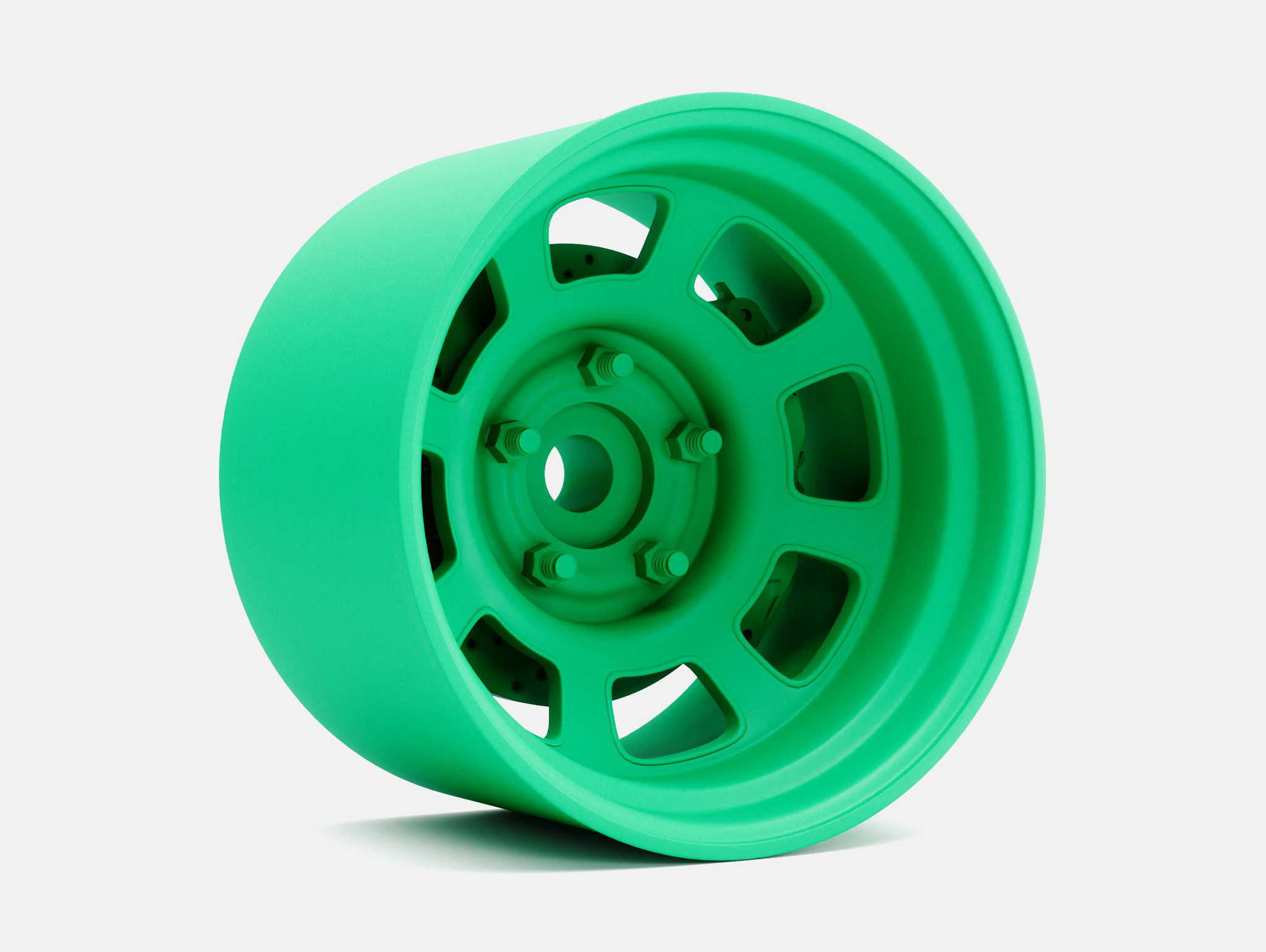 1-24 Scale 15x8 Bassett D-Hole Wheel and Brake 3D Print Model .c4d .max .obj .3ds .fbx .stl .blend 