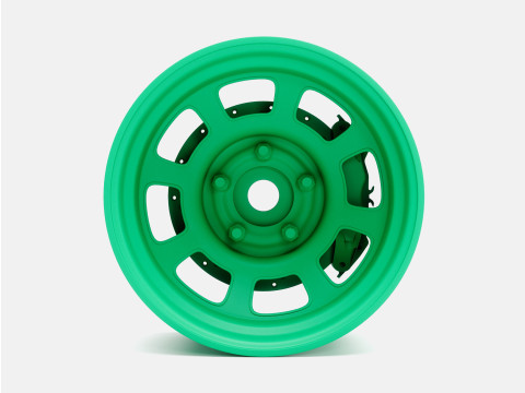 1-24 Scale 15x8 Bassett D-Hole Wheel and Brake 3D Print Model