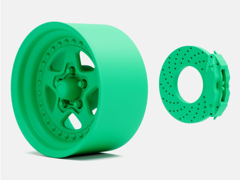 15x8 Center Line Telstar 20 Wheel and Brake 3D प्रिंट मॉडल