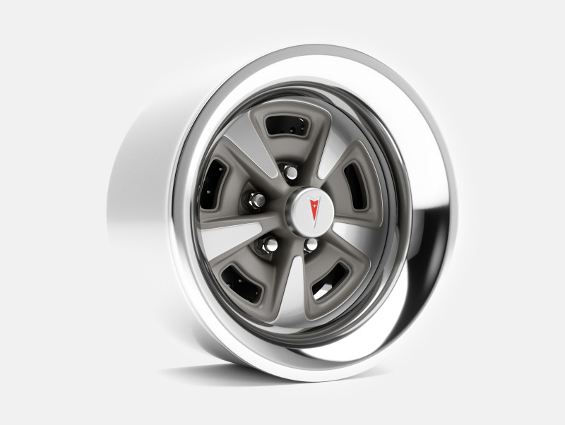 15x8 Pontiac Rallye II Wheel and Brake Modelo de Impressão 3D .c4d .max .obj .3ds .fbx .stl .blend 