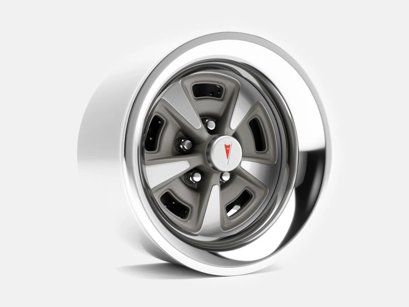 Roda e freio 15x8 Pontiac Rallye II Modelo de Impressão 3D .c4d .max .obj .3ds .fbx .stl .blend 