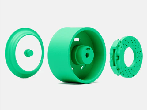 Roda e freio 15x8 Pontiac Rallye II Modelo de Impressão 3D