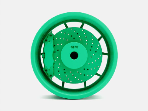 20x10 Stance SF07 Wheel and Brake 3D Print Model