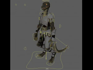 lizard warior 3D Model