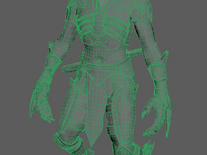 lizard warior Modello 3D