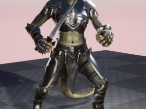 lizard warior 3D Model