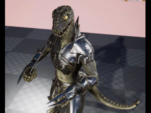 lizard warior 3D Model