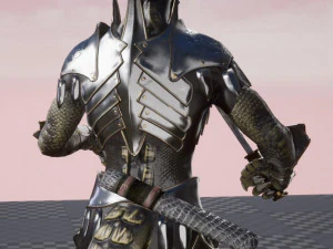 lizard warior 3D Model