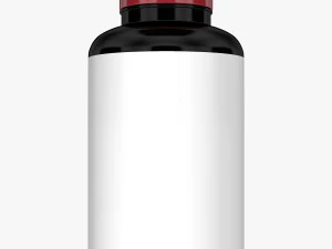bottle with capsules 3D Model