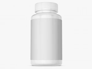 bottle with capsules 3D Model