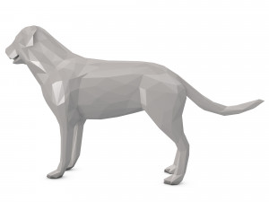 dog low poly 3D Model
