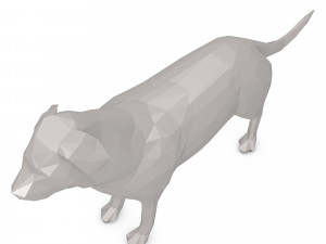 dog low poly 3D Model