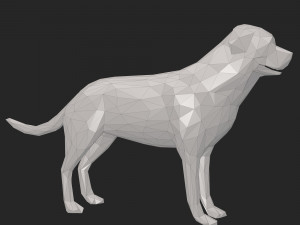 dog low poly 3D Model
