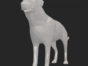 dog low poly 3D Model