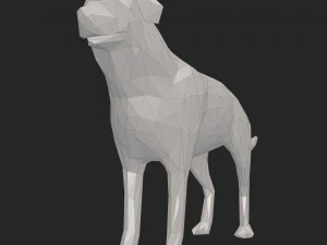 dog low poly 3D Model