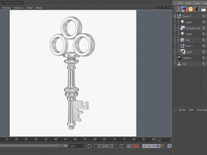key Modello 3D