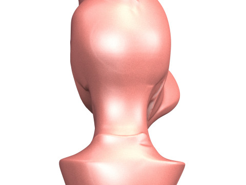 Abstract Woman Portrait Sculpture Model 3D