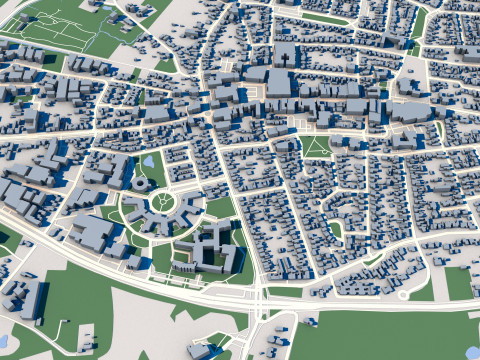 Bladel City Netherlands 3D Model