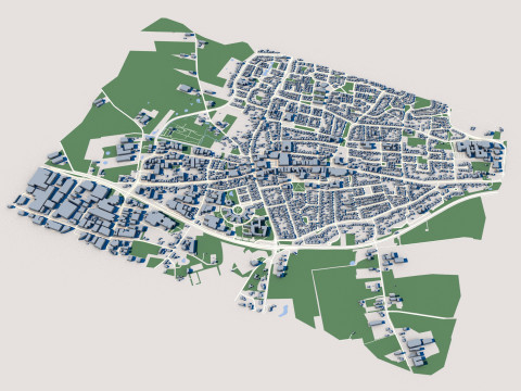 Bladel City Netherlands 3D Model