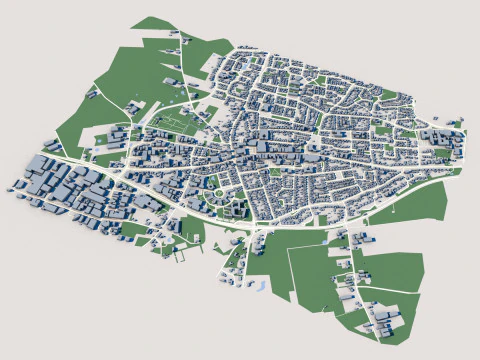Bladel City Netherlands 3D Model
