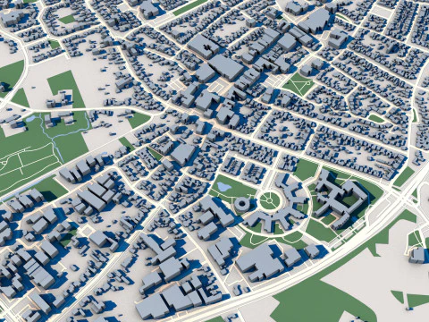 Bladel City Netherlands 3D Model